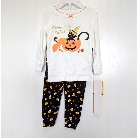 Spooky Night Girls Halloween Sleepwear Set 12 Months - Picture 1 of 7